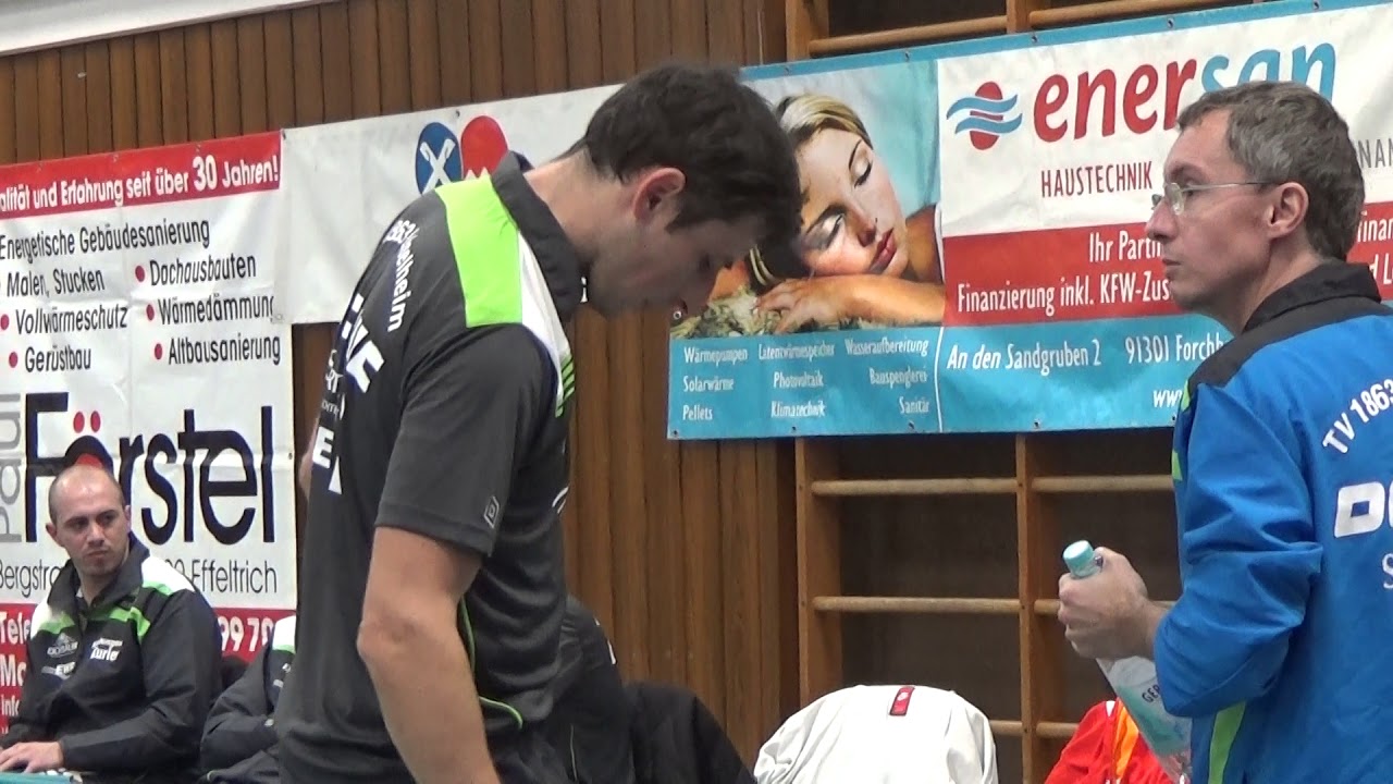 Jaslovsky vs Nico Stehle 2 Effeltrich vs Leiselheim 20171104  3  Bundesliga Tischtennis Zoom 2
