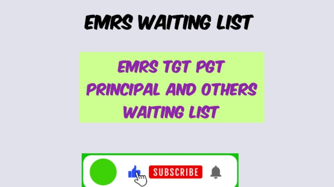 Emrs update | emrs waiting list | emrs TGT pgt waiting list | emrs principal waiting list | emrs