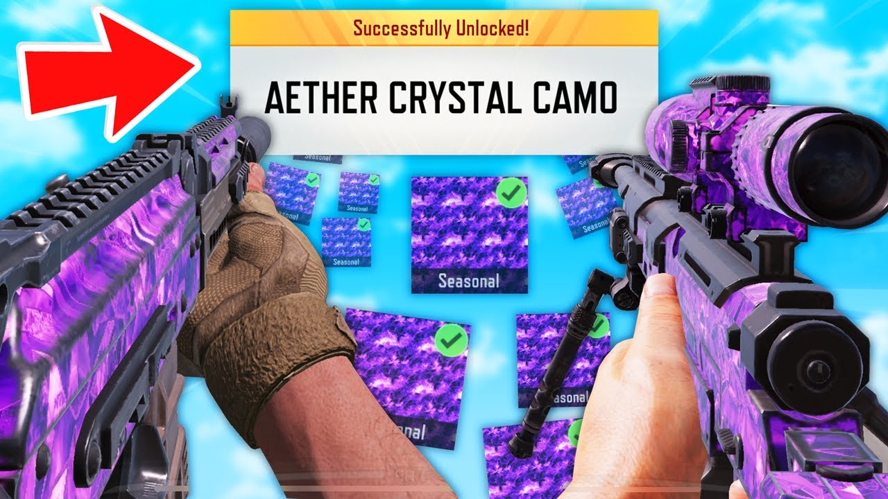 I UNLOCKED 3x AETHER CRYSTAL CAMOS in 1 GAME! (How To Get New Camo in COD Mobile)