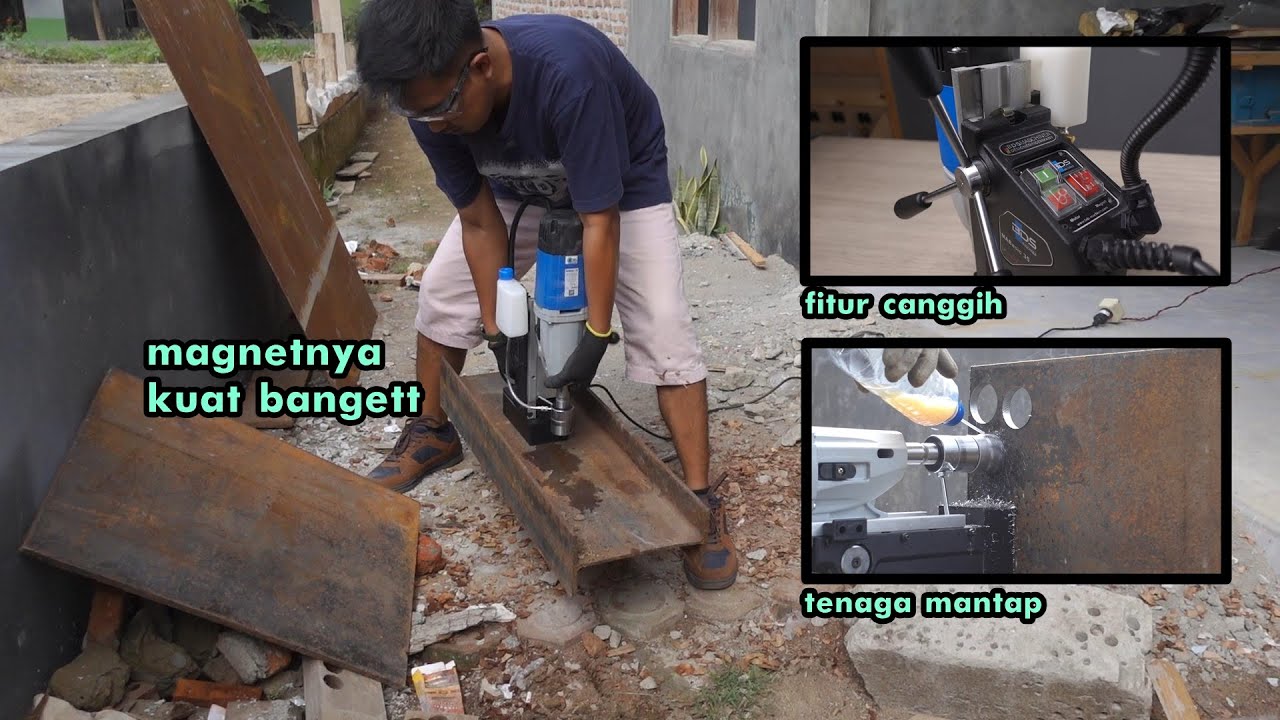 Ngebor besi berasa ngebor kerupuk - tes bor magnet/magnetic drill BDS MABasic 50 & MABasic 35 jerman