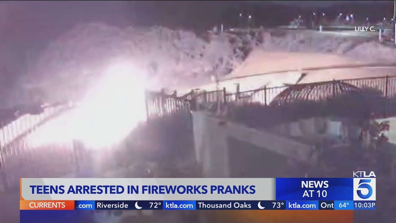 Teens arrested in Santa Clarita fireworks explosions
