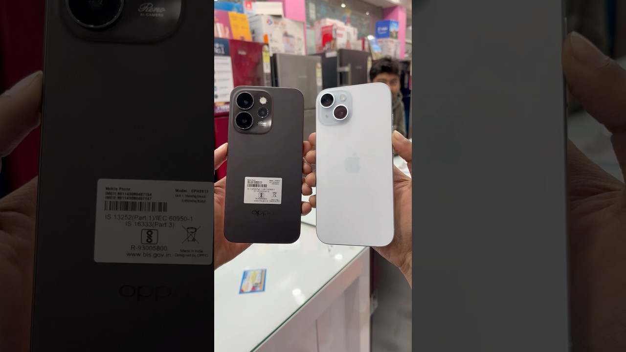 I Phone 15 vs Oppo Reno 15 Pro Mini Camera Test | Reno 15 Pro Mini vs i Phone 15 Camera Test 