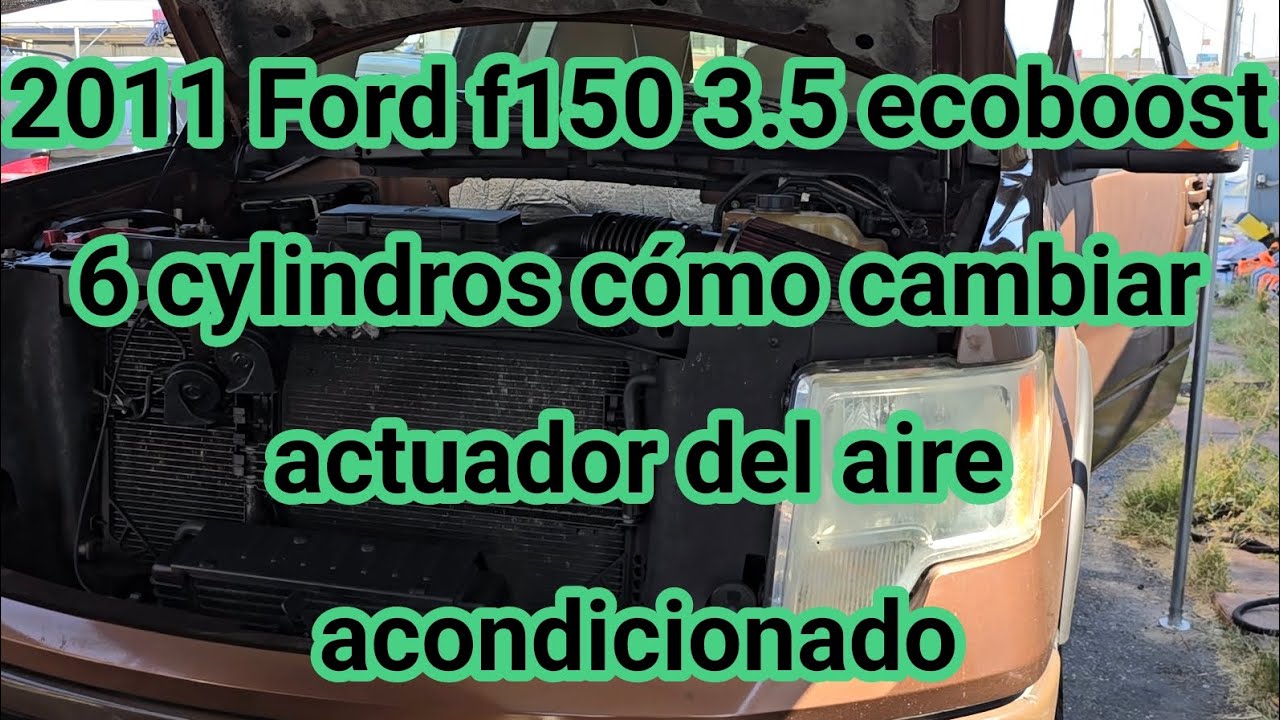 2011 Ford f150 3.5 ecoboost 6 cyl cómo cambiar actuador de aire acondicionado(how to change actuator