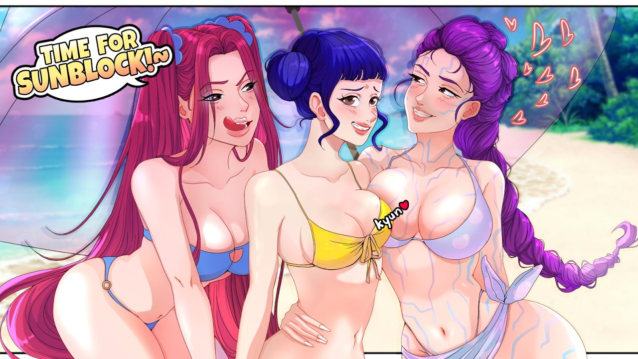 Mira & Zoey’s Flirty Beach Day Surprise For Rumi! 💗 | Rumi X Jinu | KPop Demon Hunters | COMIC DUB