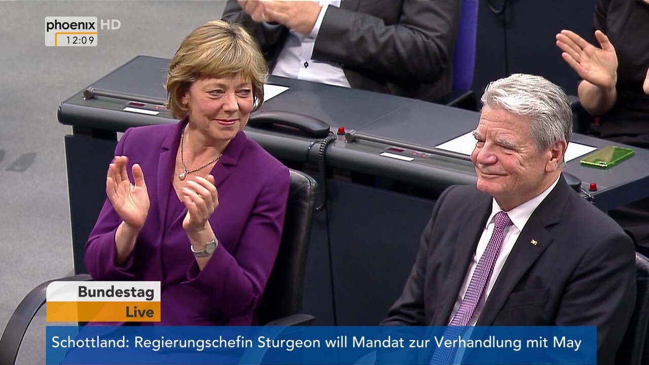 Vereidigung des Bundespräsidenten: Reden von Norbert Lammert und Malu Dreyer am 22.03.2017
