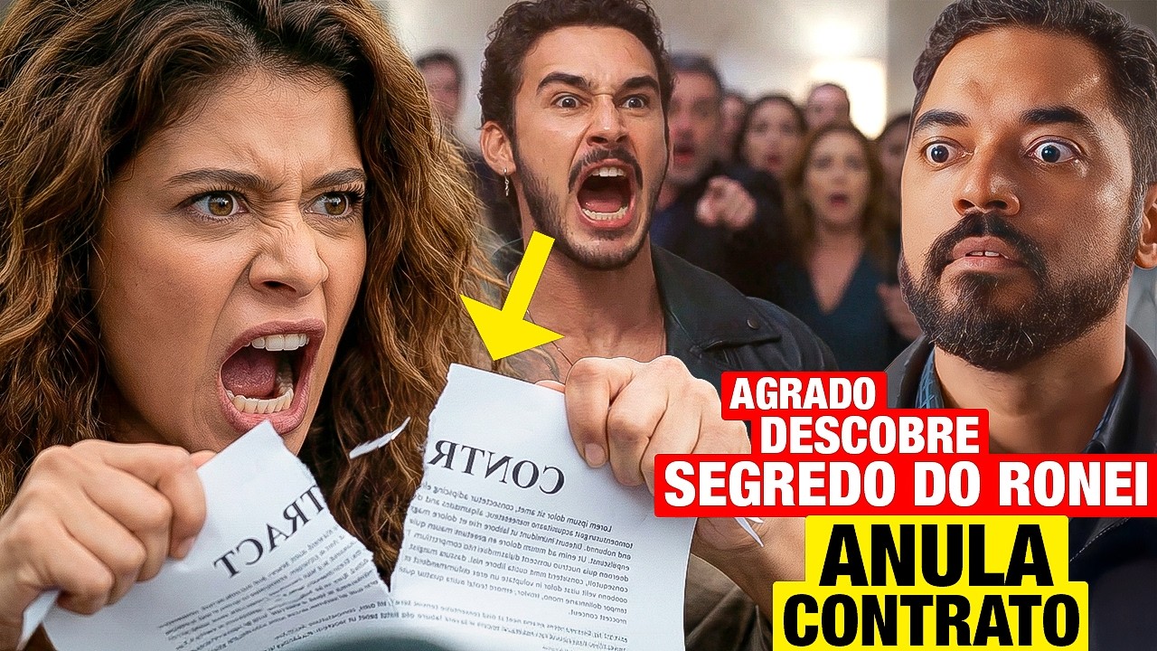 CORAÇÃO ACELERADO: Agrado descobre SEGREDO CHOCANTE DO RONEI e ANULA CONTRATO dele com João Raul!