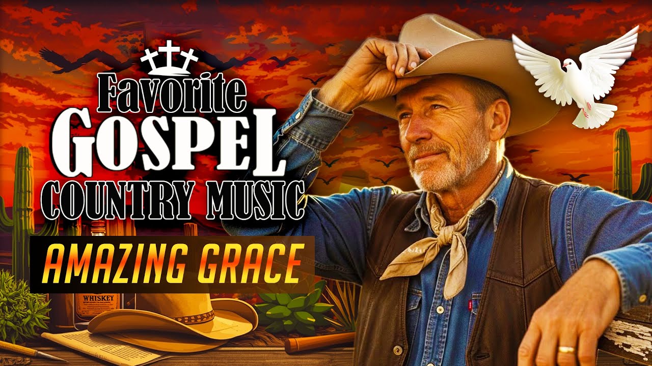 Amazing Grace ✝️ Best Country Gospel Songs Of All Time ✝️ Relaxing Old Country Gospel For Healing