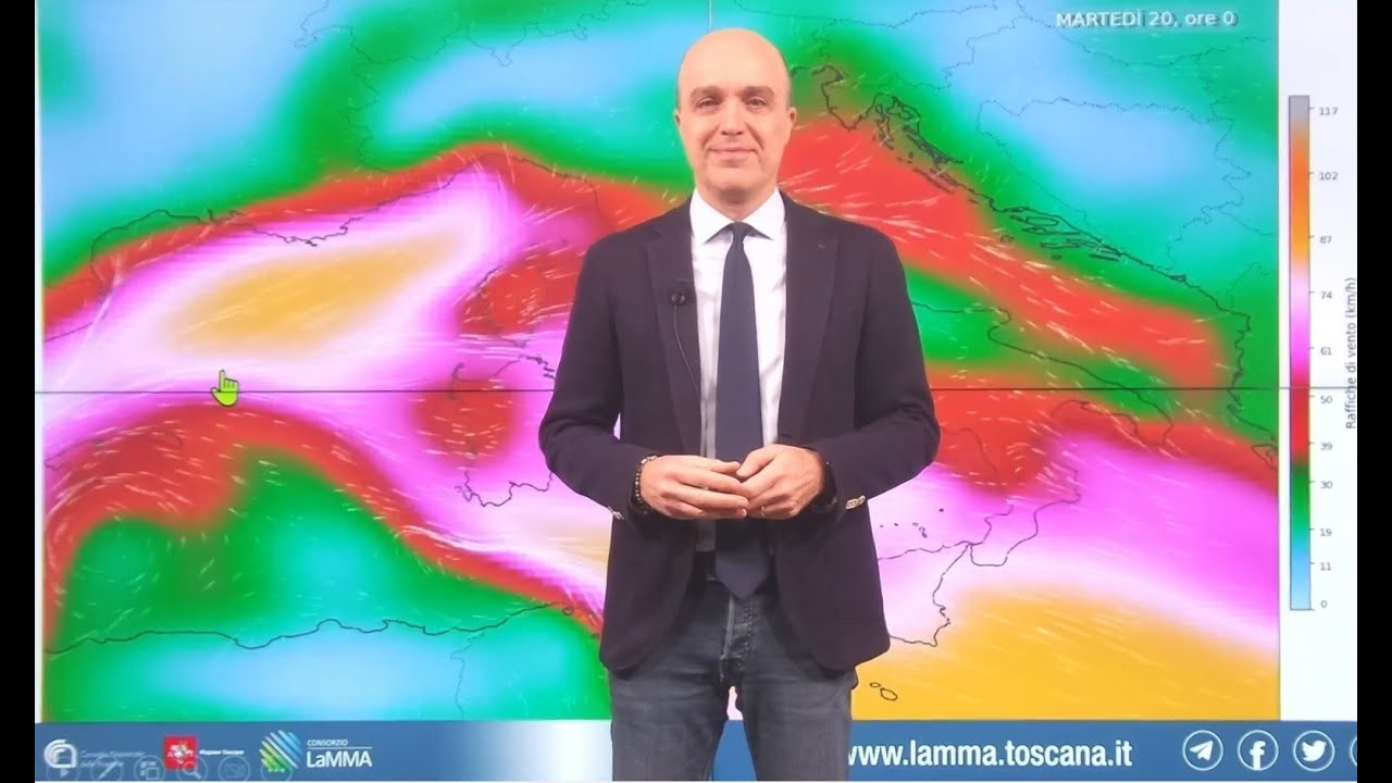 Meteo 20 gennaio 2026: maltempo al sud, vento e nubi sparse al centro nord.