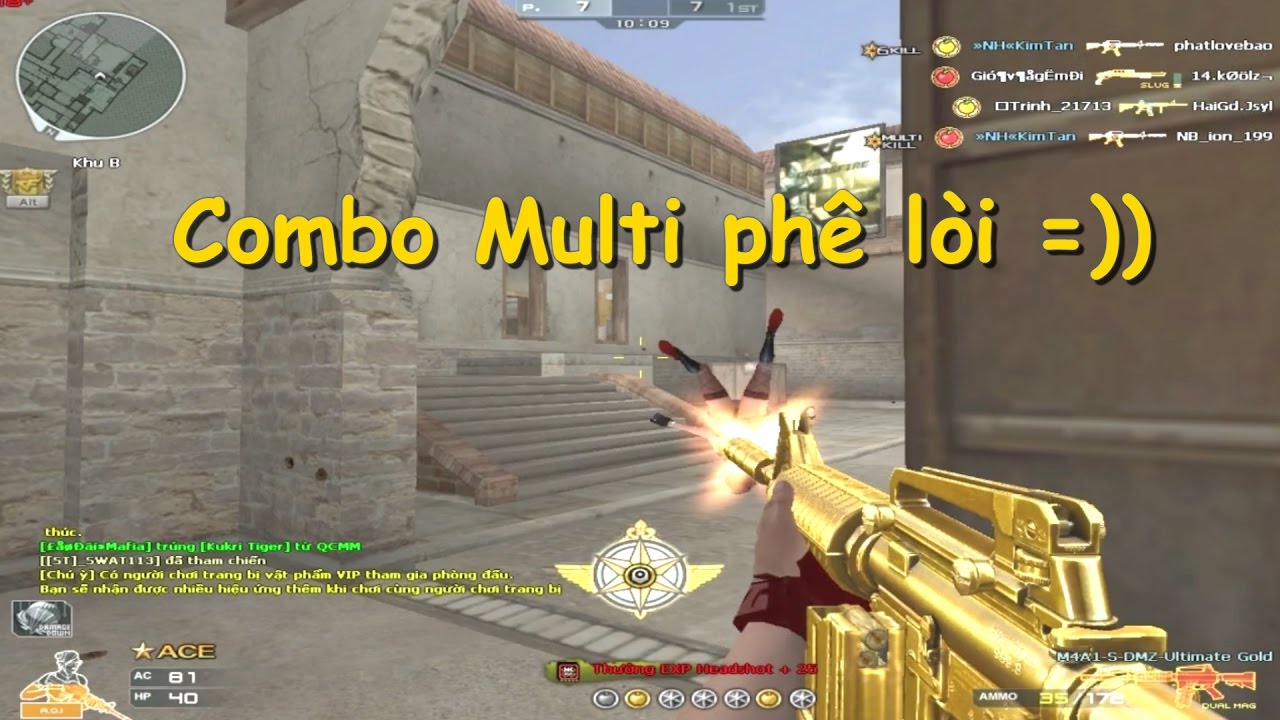 [ B&igrave;nh luận CF ] M4A1-DMZ Ultimate Gold - Quang Brave