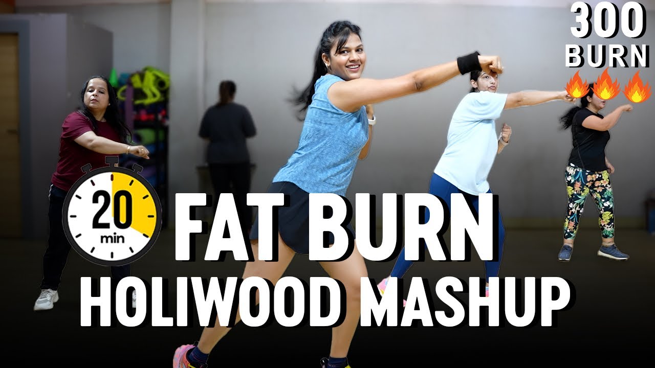 20 Min. Fat Burning Home Workout For Beginners | latest Hollywood Songs Mix | #fitwithdeevy