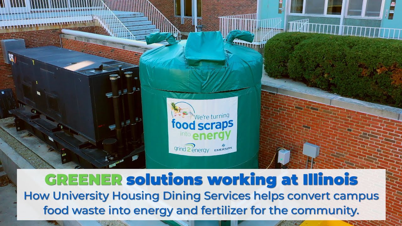 Grind2Energy Waste Food System, University Housing Dining Services