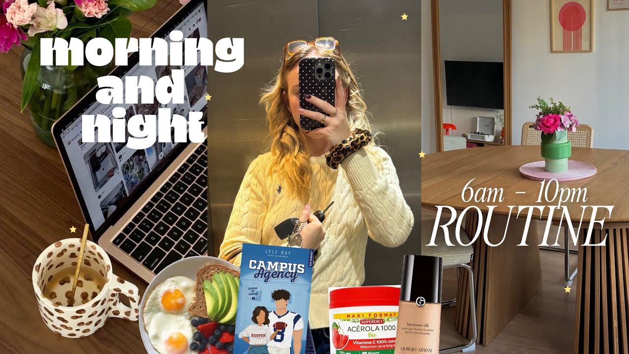 MA NOUVELLE ROUTINE DE 6H30 À 22H (work edition)