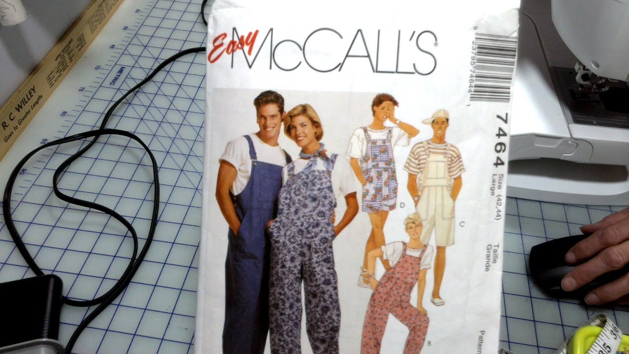 Sewing up McCall's 7464 Overall's