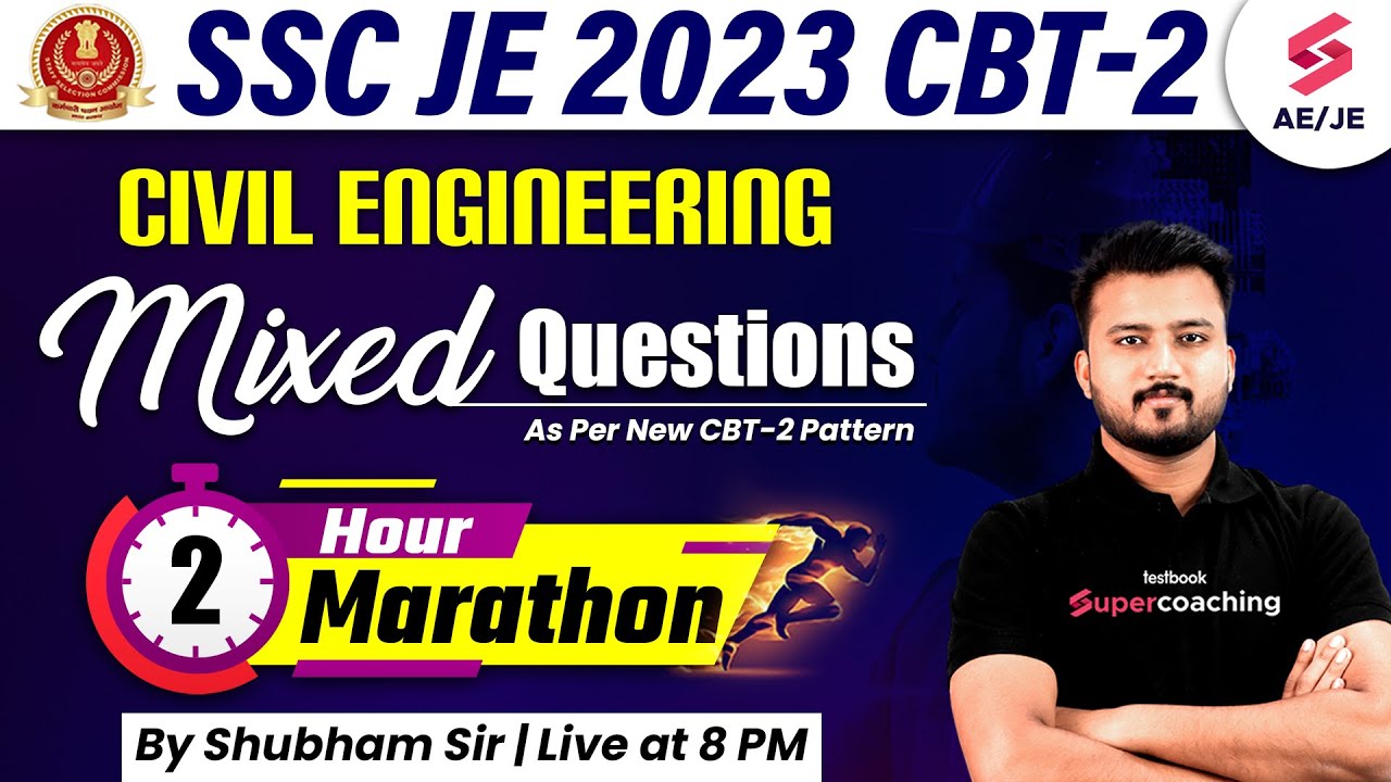 SSC JE CBT 2 Civil Engineering | Civil mixed questions | SSC JE Paper 2 Civil by Shubham Sir
