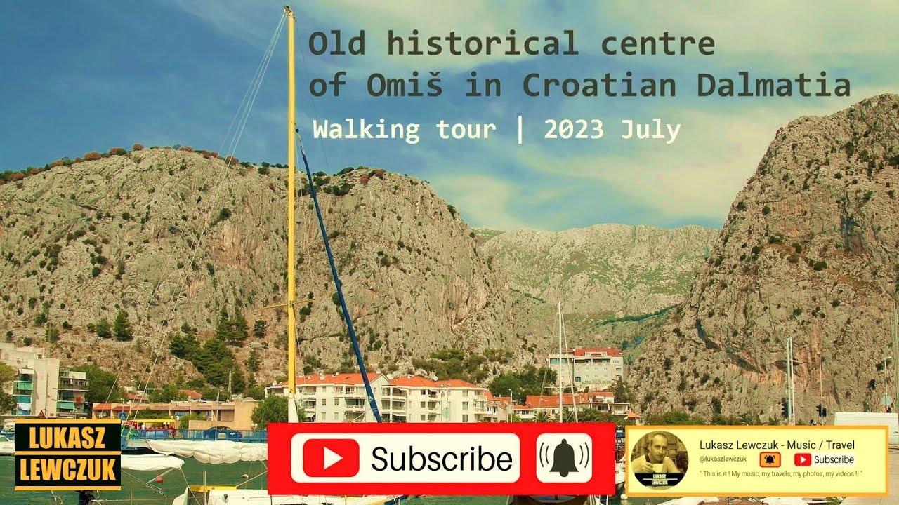 Old Historical centre of Omi&scaron; town in Croatia. Walking tour. Amazing Croatia | Piękny Omi&scaron; [2023]