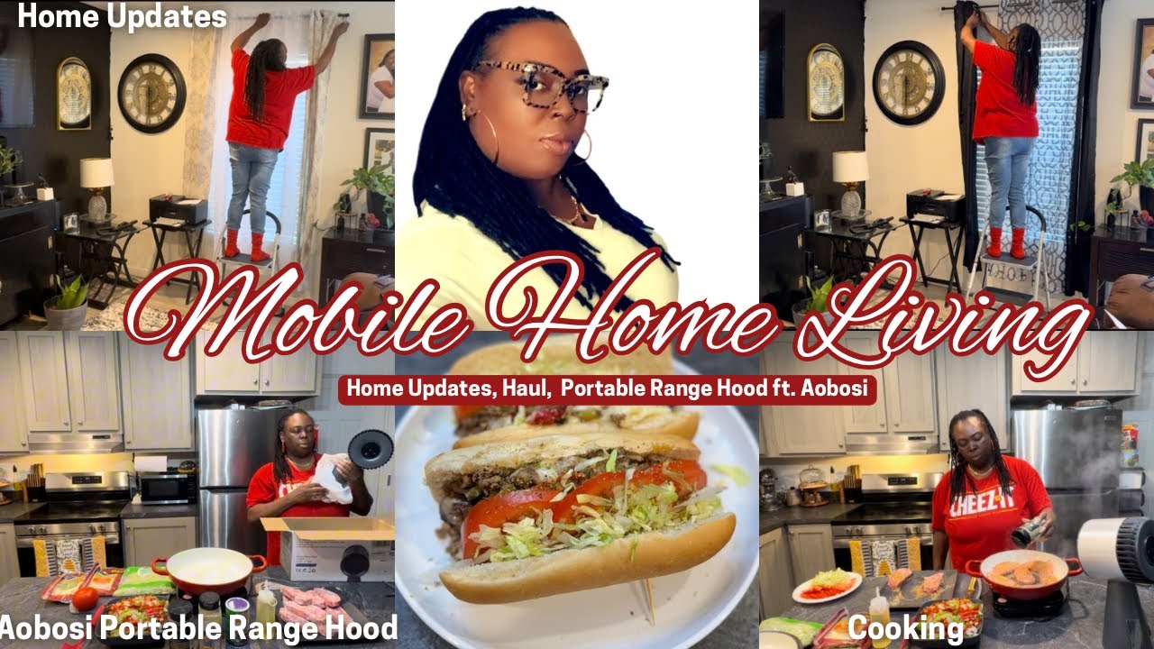 Home Updates and Portable Range Hood ft  Aobosi #vlog #homedecor  #life #cooking #food #home
