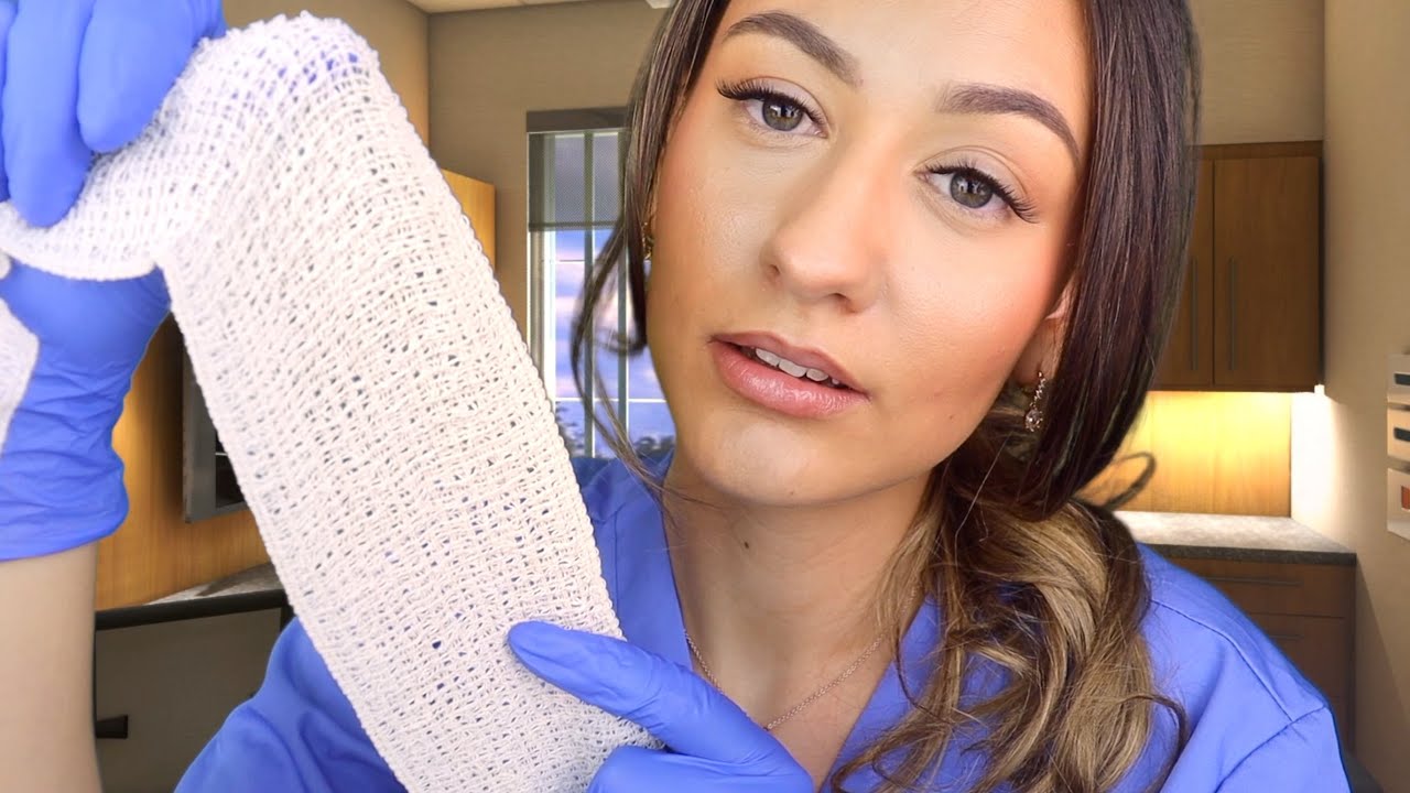ASMR Nurse Treats Your Wound Roleplay 🏥❤️