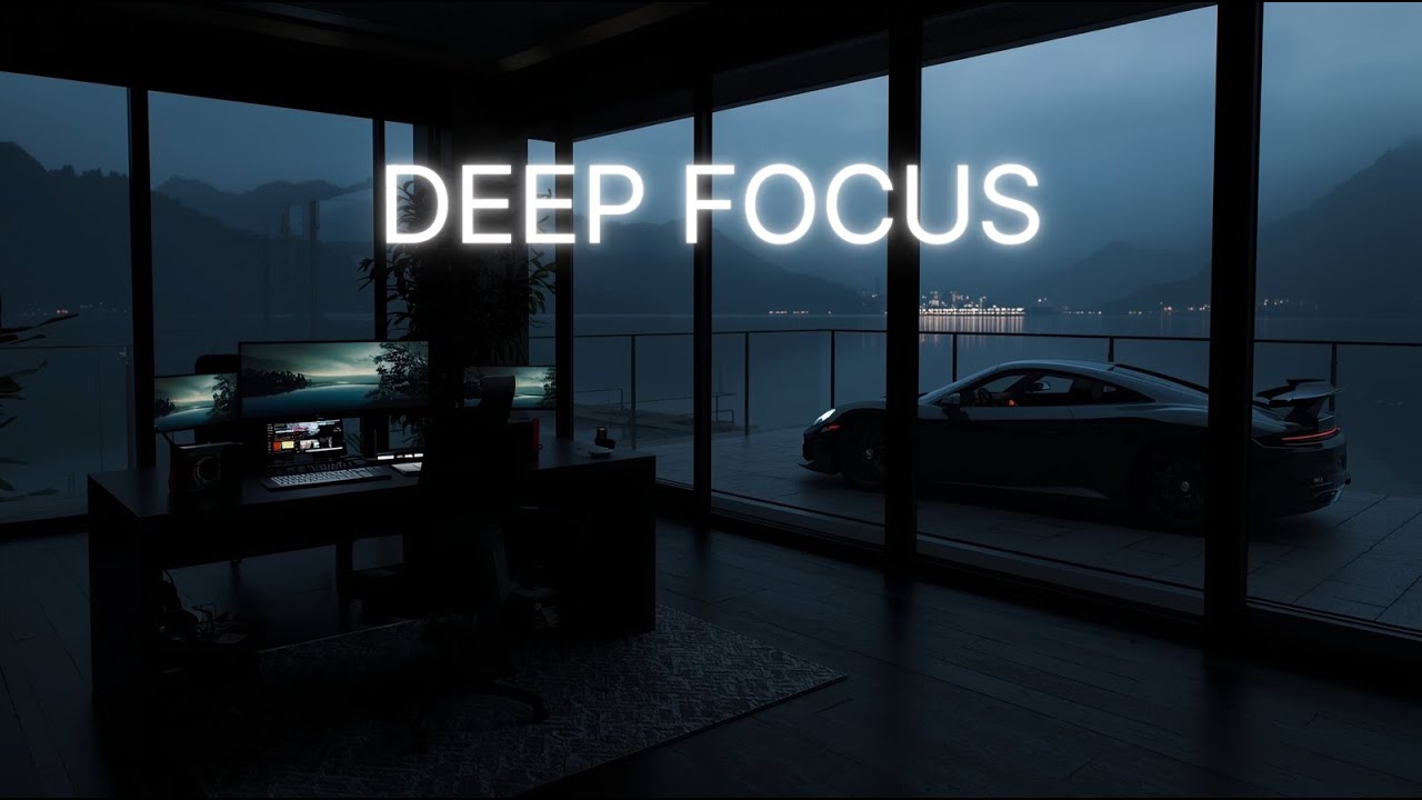 Deep Focus Music for Work & Study  Dark Luxury Productivity Room  Coding, Concentration, Deep Work