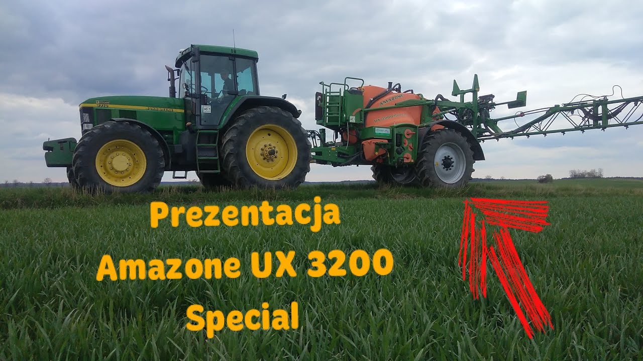 Mała prezentacja opryskiwacza Amazone UX 3200 Special i praca w polu/John Deere 7710/Engine Sound!!!