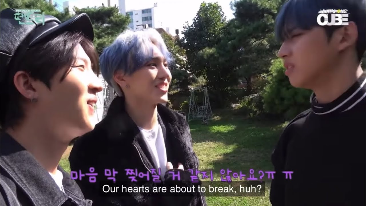 [Pentagon] Kino to Hui: Don&rsquo;t go to the army~ Sorry, I&rsquo;ll be nicer to you. I&rsquo;ll be kinder to you.