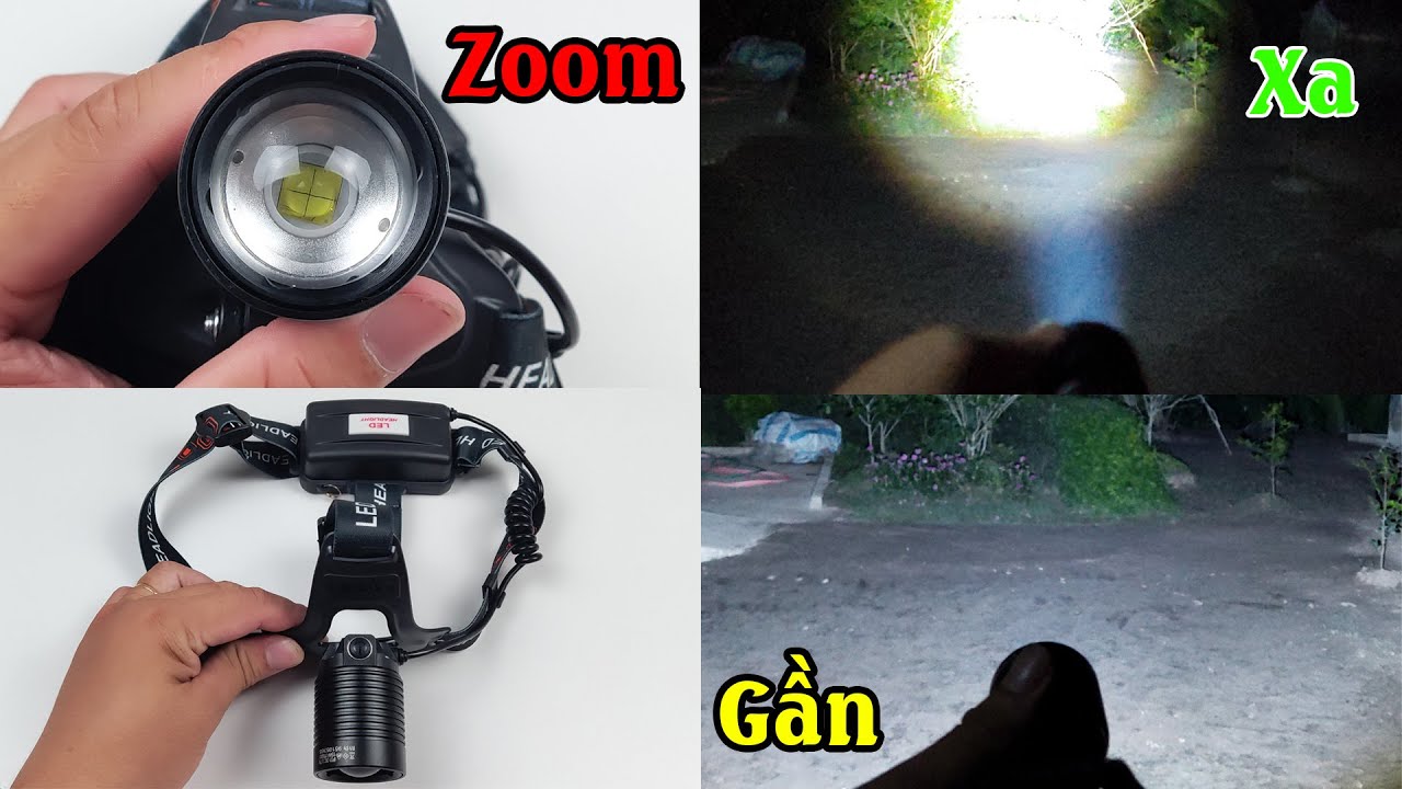 Đèn Pin Đội Đầu Siêu Sáng Supfire HL53 - Zoom Xa Gần Đã Thiệt