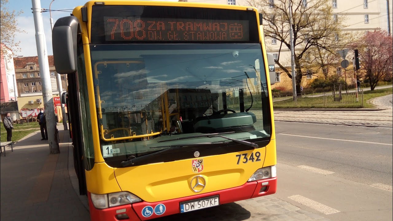 Mercedes Citaro O530 #7342 [708➡️Dworzec Główny Stawowa] @MPK WROCŁAW