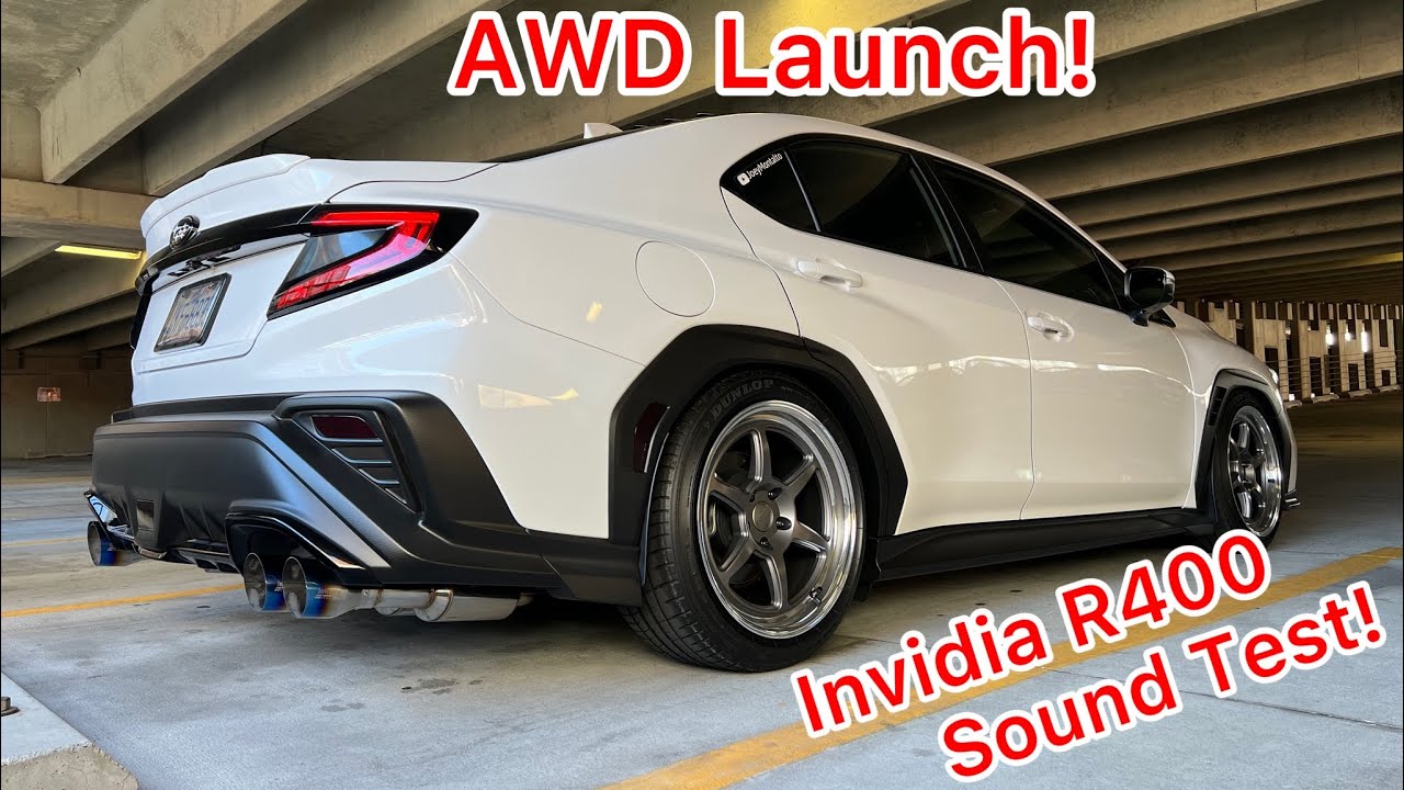 2022 WRX Invidia R400 Catback Exhaust Sound Test **AWD LAUNCH**