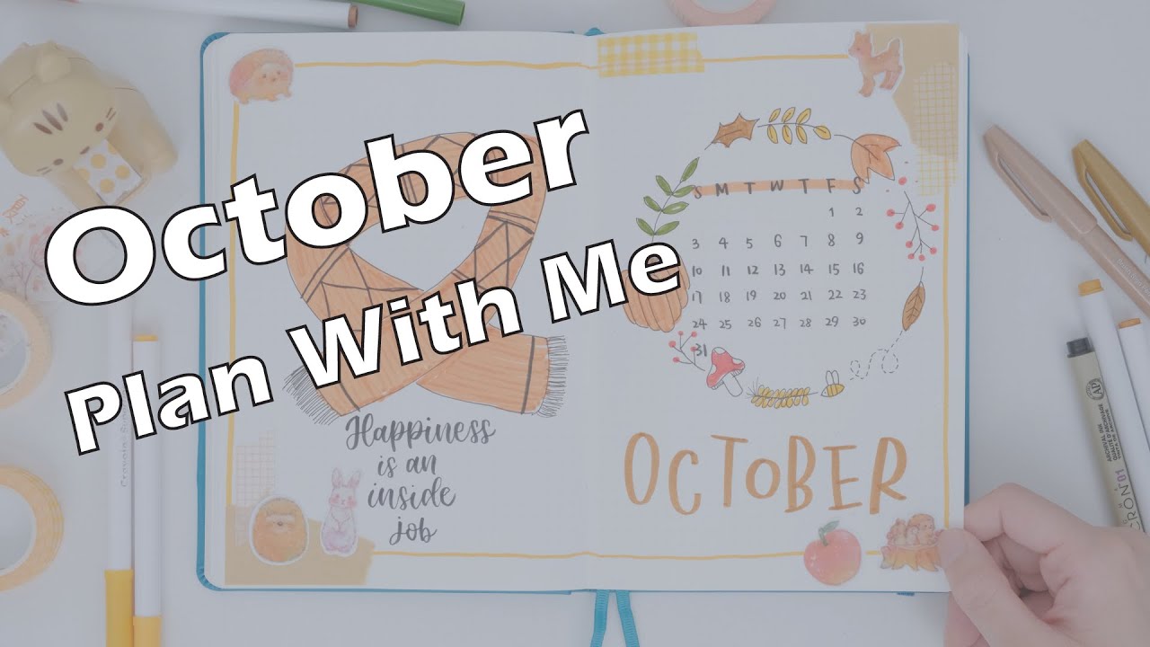 Plan With Me October 2021 Bullet Journal Setup
