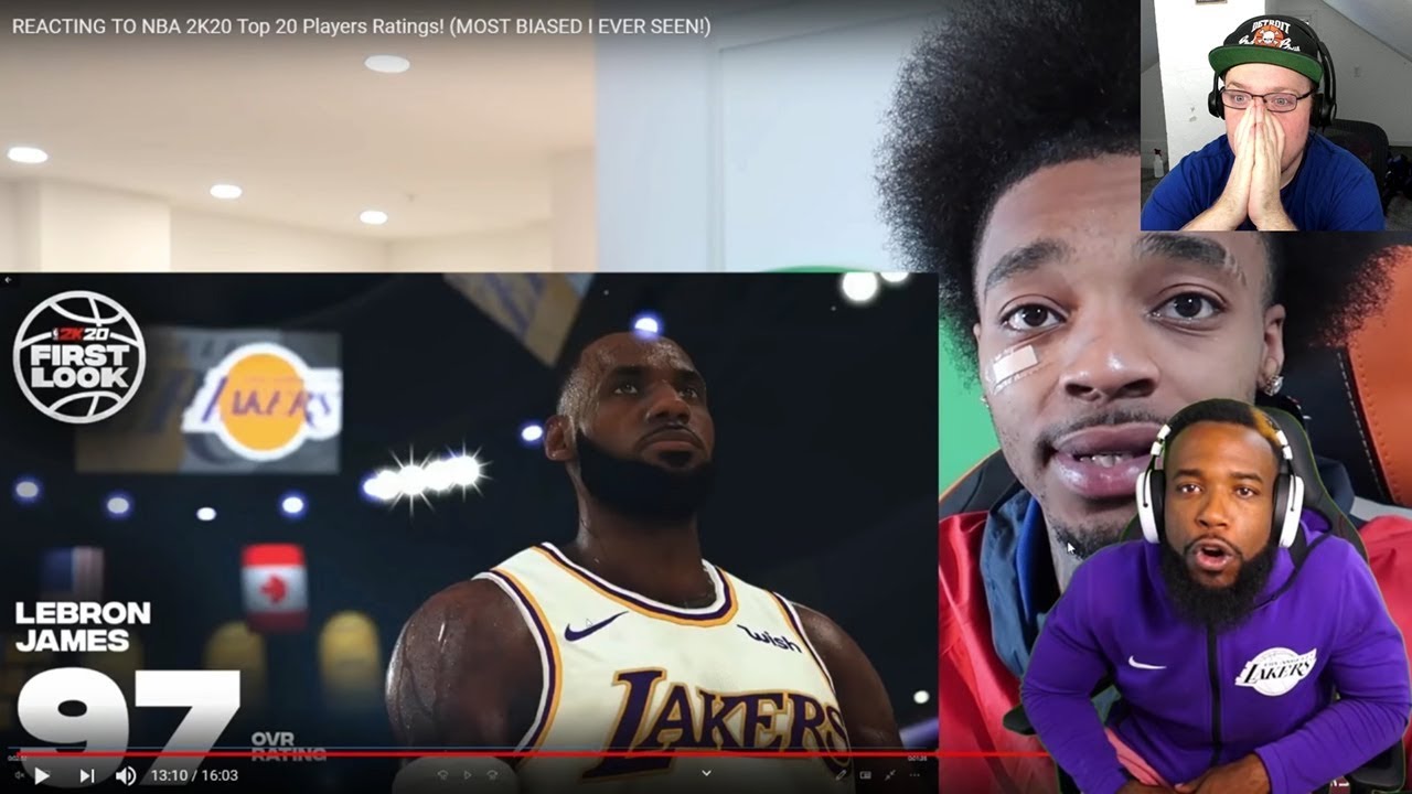 Reacting To CashNasty Reacting To FlightReacts Reacting To NBA 2K20 Player Ratings