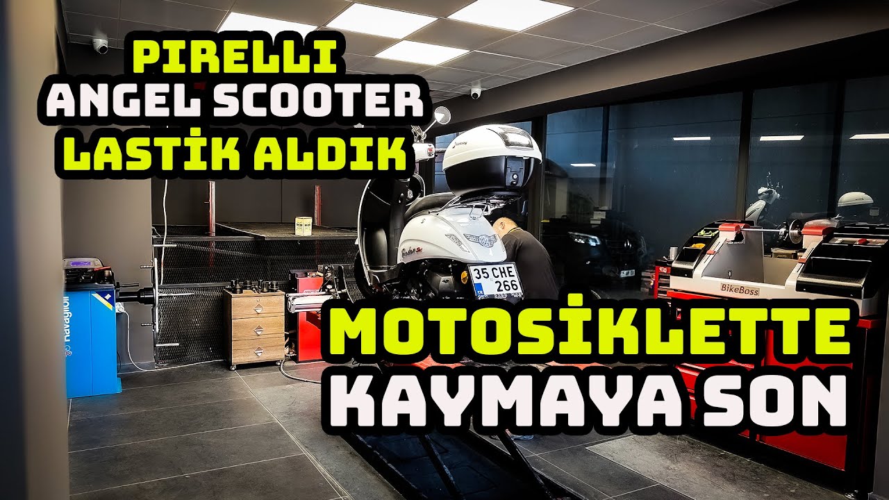 Motosiklette Lastiğin Önemi!  Pirelli'nin Lastikleri Nasıl? Angel Scooter!