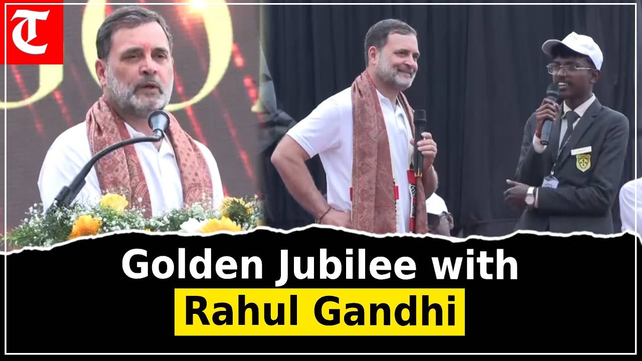 Rahul Gandhi Takes Questions from Students Despite Heavy Rain in Nilgiris