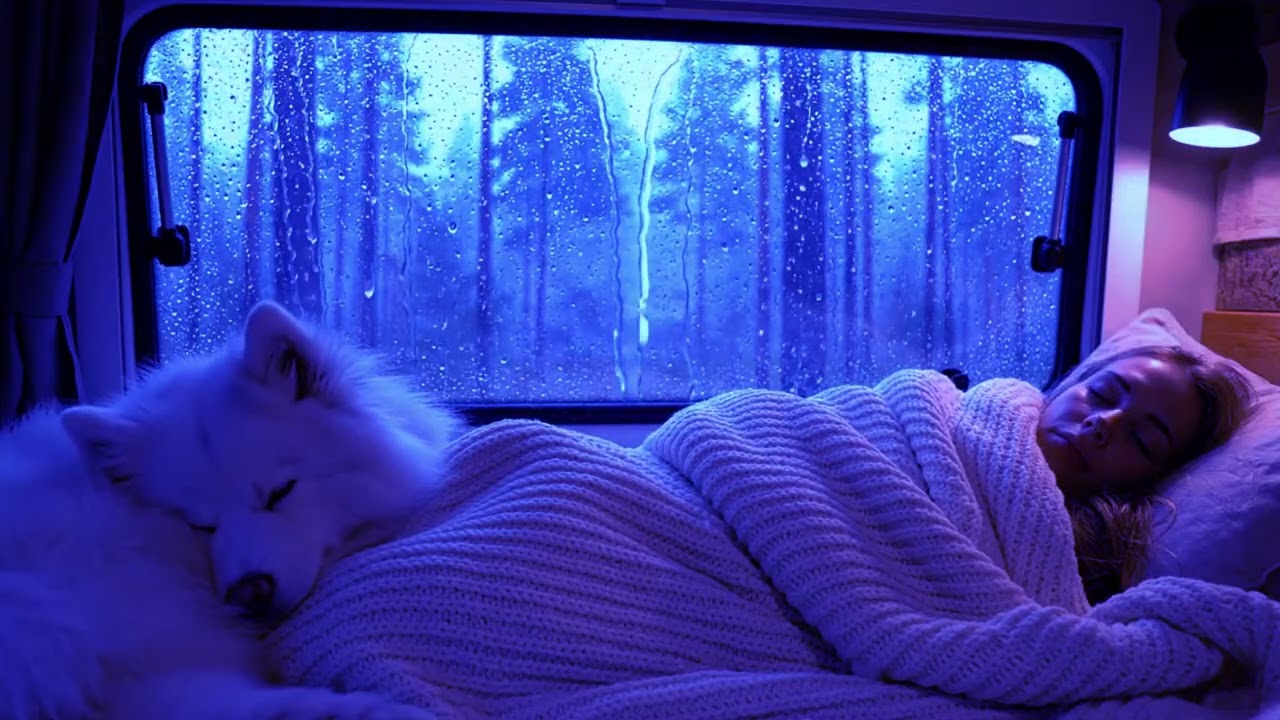Relaxing Rainstorm Sounds with Soft Thunder for Better Sleep Quality