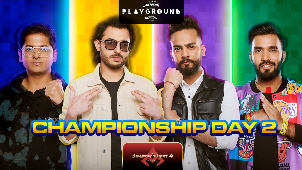 Playground 3 Championship Day 2 | Shadow Fight | CarryMinati, Elvish Yadav, Techno Gamerz, Mortal