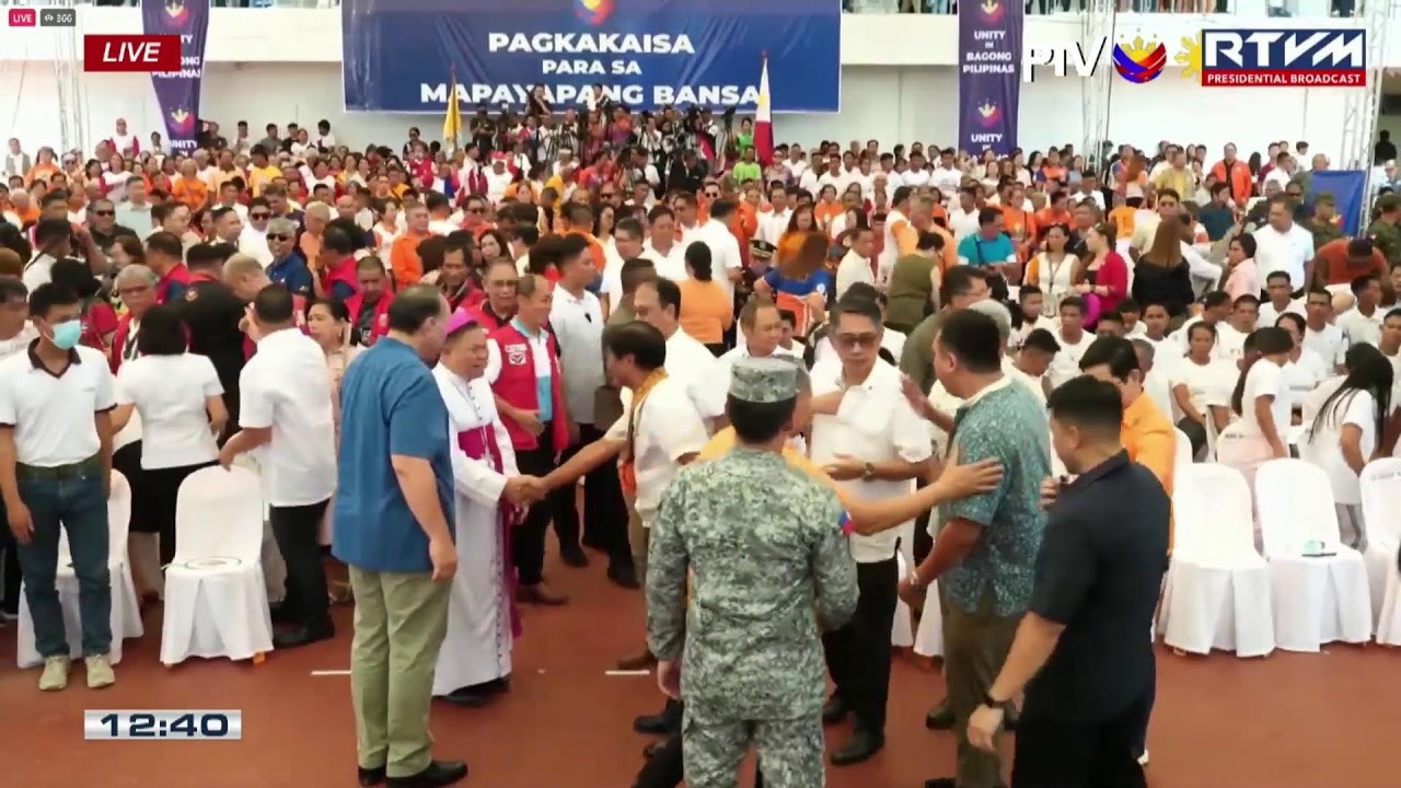 PBBM leads the declaration of Misamis Occidental as an insurgency-free province in rites in Tangu...