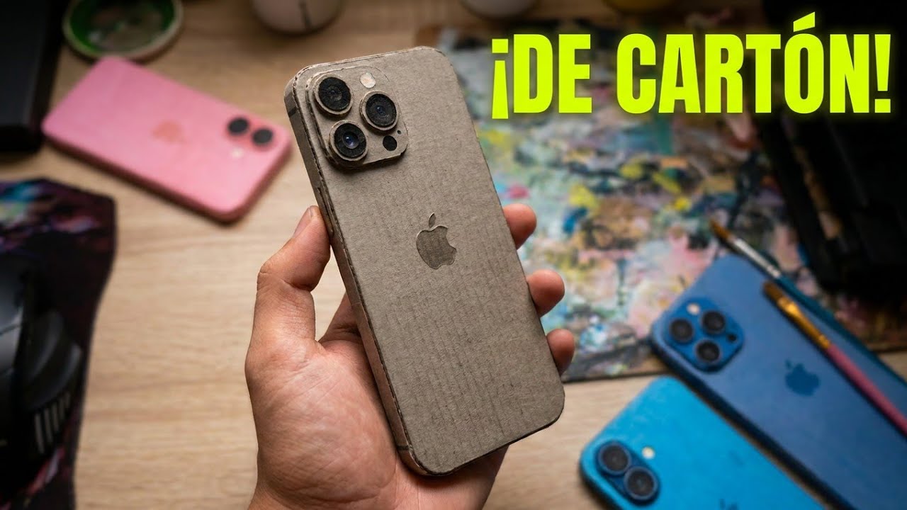 Como hacer un iPhone 16 Pro de cartón (Titanio Natural)