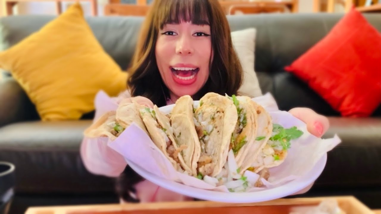 ASMR comiendo tacos 🌮 mukbang | arrachera y costilla