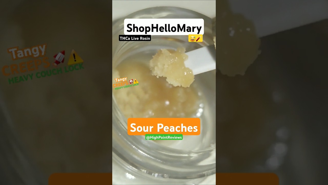 TANGY GOODNESS, CrAzY  POTENCY ⚠️ - ShopHelloMary THCa Live Rosin 🍑