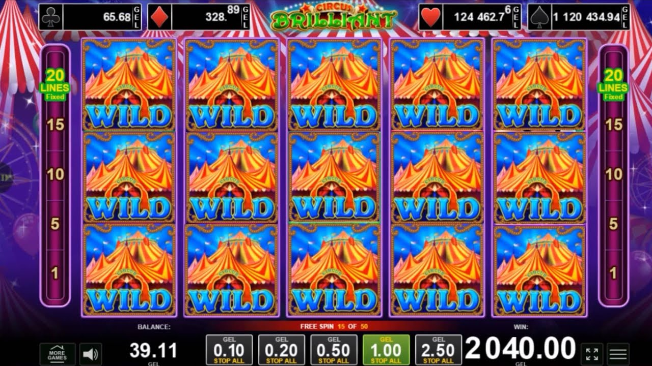ორი SUPER ბონუსი CIRCUS BRILLIANT'ში 8000₾🎰