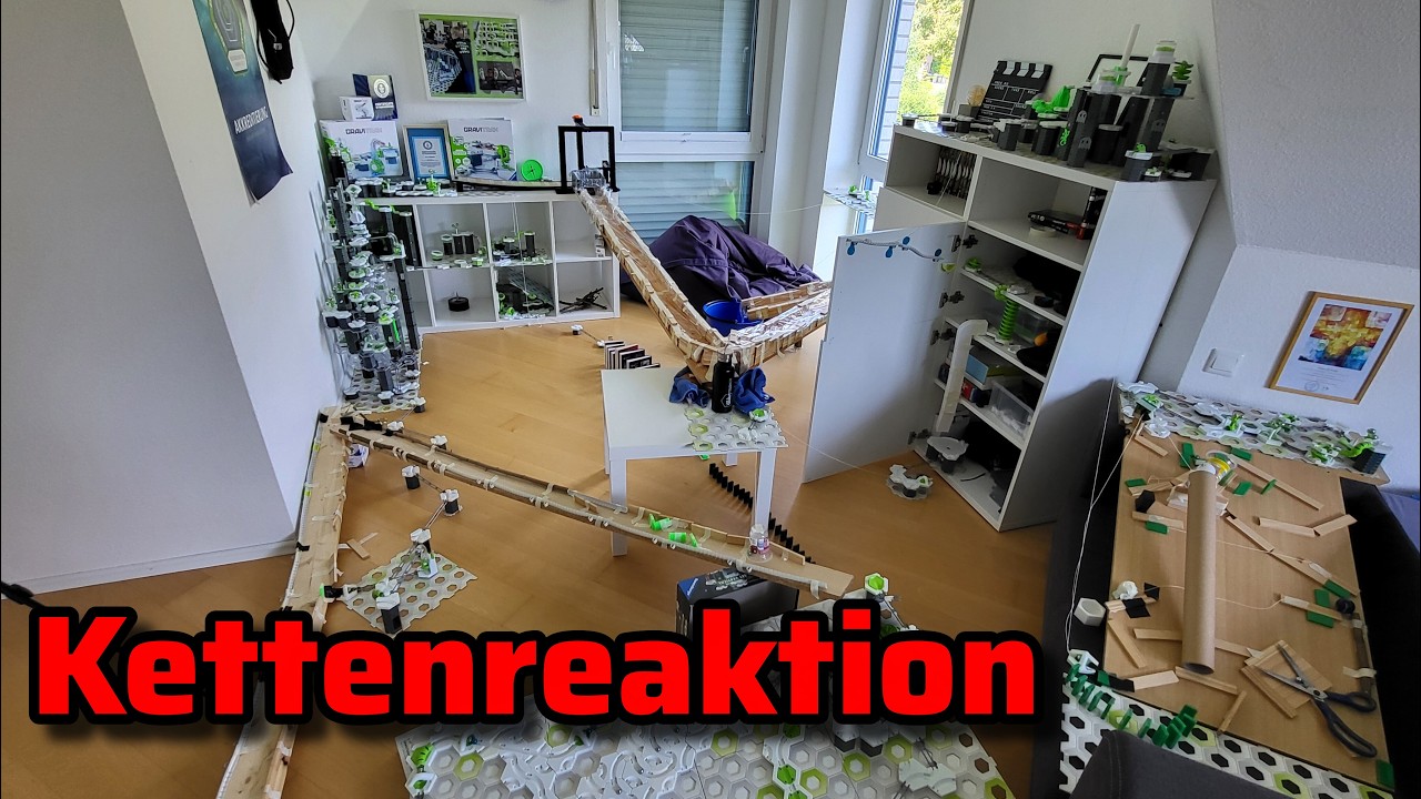 Unsere GRÖßTE GraviTrax Kettenreaktion😮 | 4 Jahre YouTube Jubiläum🥳