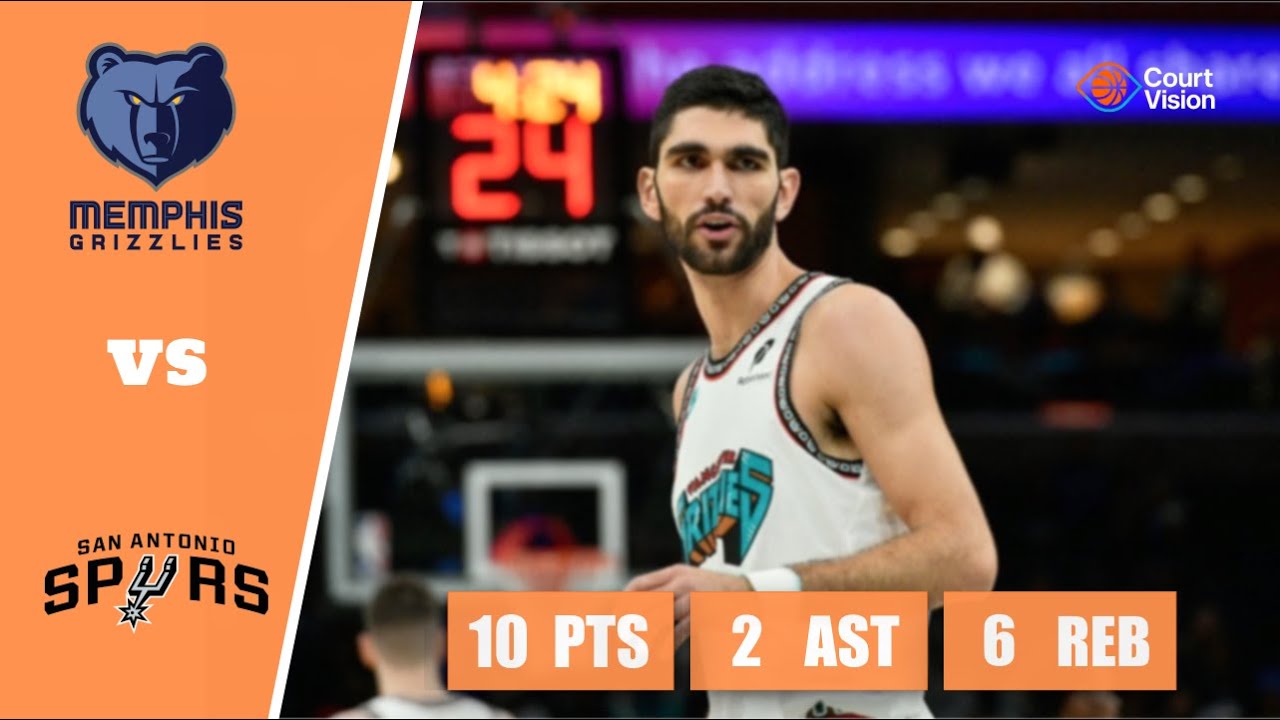 Santi Aldama - 10 Points, 2 Assists, 6 Rebounds vs Spurs - 2025-26 Regular Season