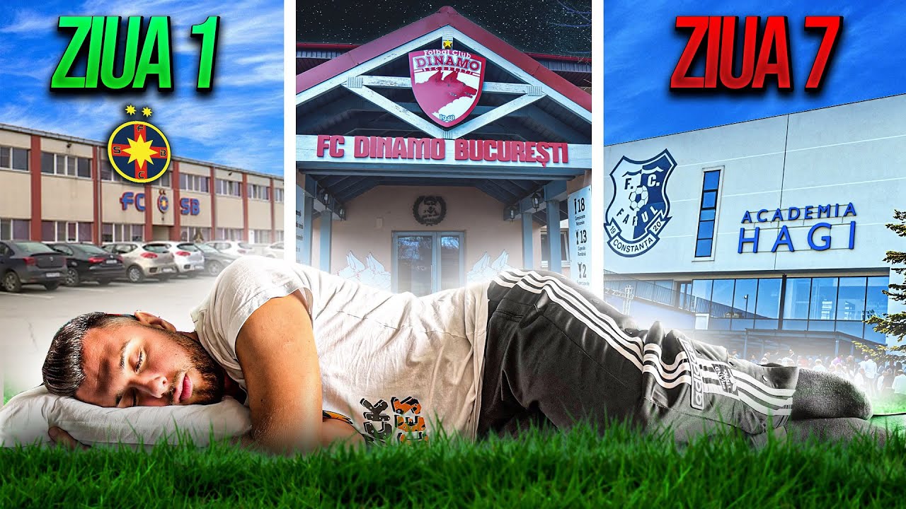 AM DORMIT 7 ZILE ÎN 7 CLUBURI DIFERITE DE FOTBAL DIN ROMÂNIA!! *EXTREM*
