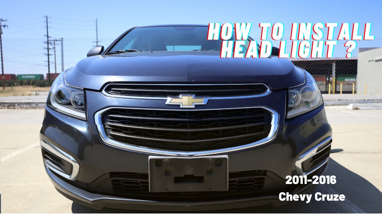 How to install LED Headlights for 2011-2016 Chevy Cruze? Head Lamp Modification, Awesome!