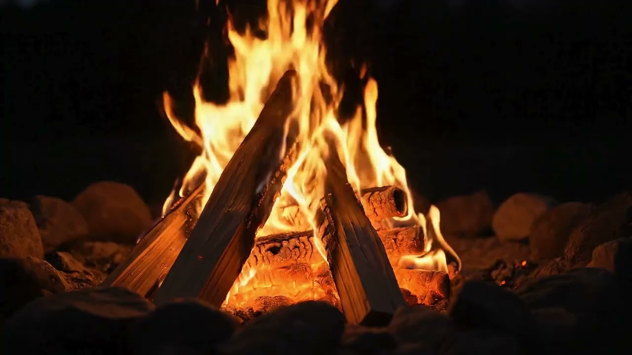 3.5 Hours Cozy Fireplace Ambience | Deep Fire Sounds (No Music)