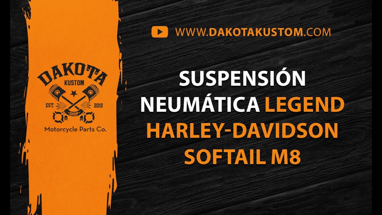 Cómo instalar un kit de suspensión neumática Legend en una Softail con motor M8 - Dakota Kustom