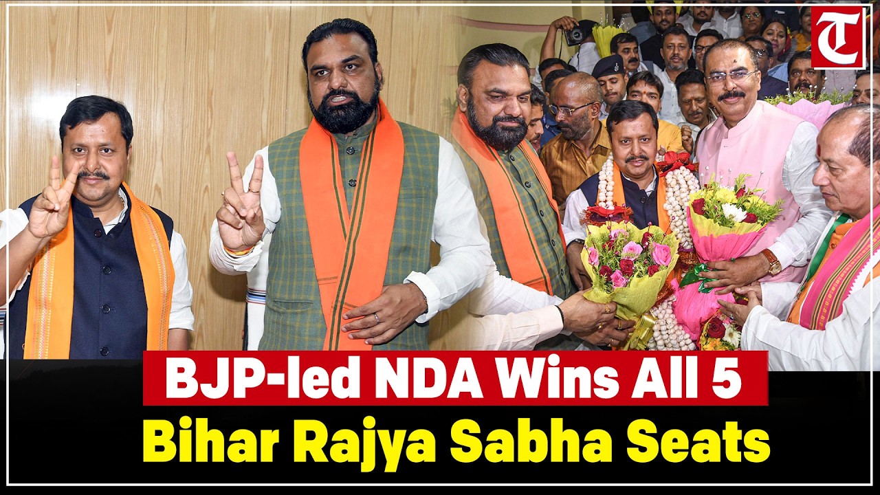 BJP-led NDA Wins All 5 Bihar Rajya Sabha Seats; Nitish Kumar, Nitin Nabin Confirmed