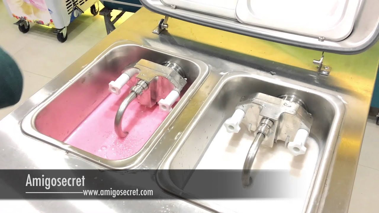 per-cooling system with air pump ice cream machine BQ818PY