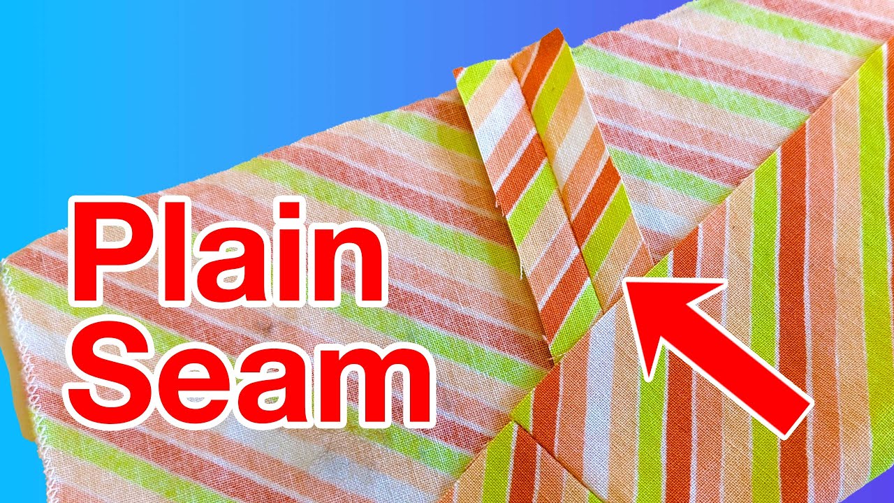 How to Sew a Basic Plain Seam with a Sewing Machine