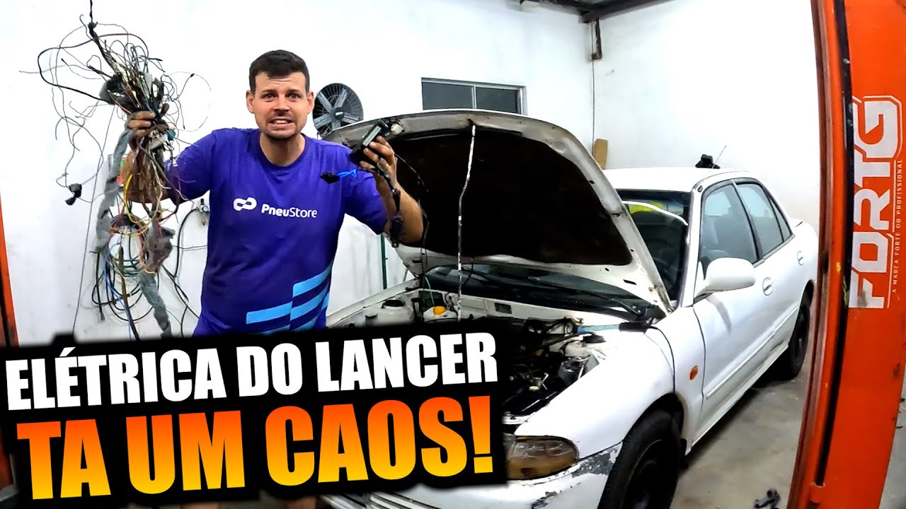 A ELÉTRICA DO LANCER DE R$ 1.200,00 TA UM CAOS! + PARABRISA NOVO!