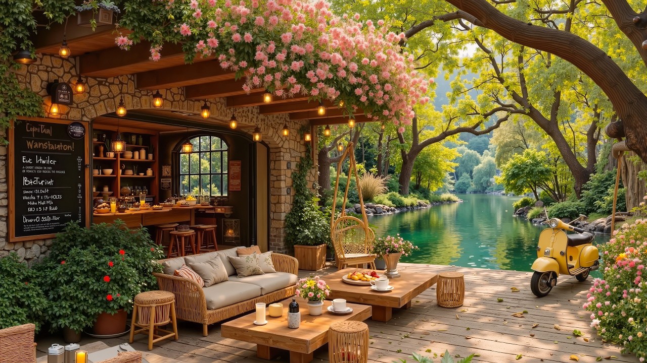 February Morning at Cozy Coffee Shop Ambience 🌸 Smooth Jazz Music for Working, Studying
