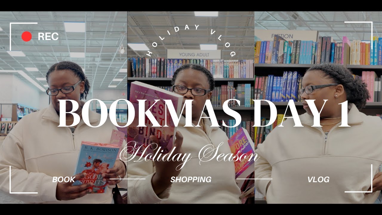 BOOKMAS Day 1 🎄 Come Christmas Book Shopping + Cozy Holiday Book Haul